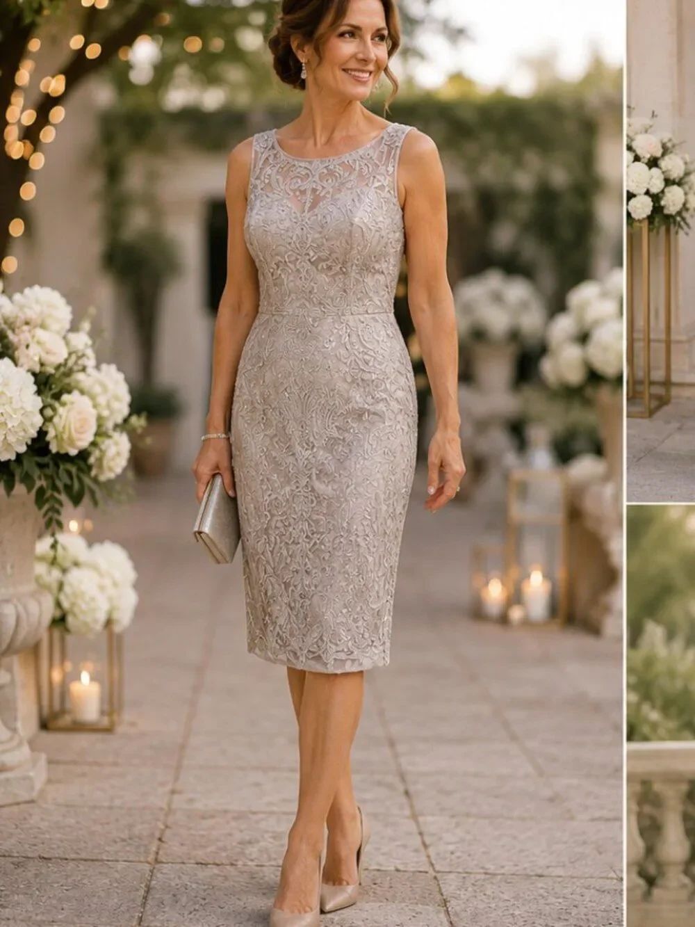 Adrienne Papell Sequined Dress
